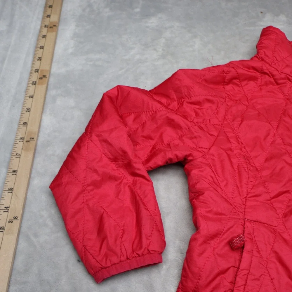 Patagonia Jacket Girls XS 5/6 Red Insulated Light Pack‎ Winter Quilted Nano Puff
